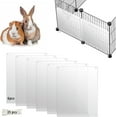 thumbnail image 1 of Yazoeia 6 Pack Pet Cage Liner Protection Rabbit Cage Urine Guard Clear Cage Edge Liner Guinea Pig Side Lining Habitat Siding Small Animal Cage Accessories - Keep Litter in The Cage, 10'' x 8.2'', 1 of 6