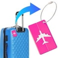 thumbnail image 1 of Fiudx Etiqueta de Equipaje, Etiqueta de Maleta de Aleación de Aluminio, Elegante Marcador de Bolso, Accesorio de Viaje Duradero, Instrumento Único Identificable, para Maleta o Mochila Escolar, Esenci, 1 of 5