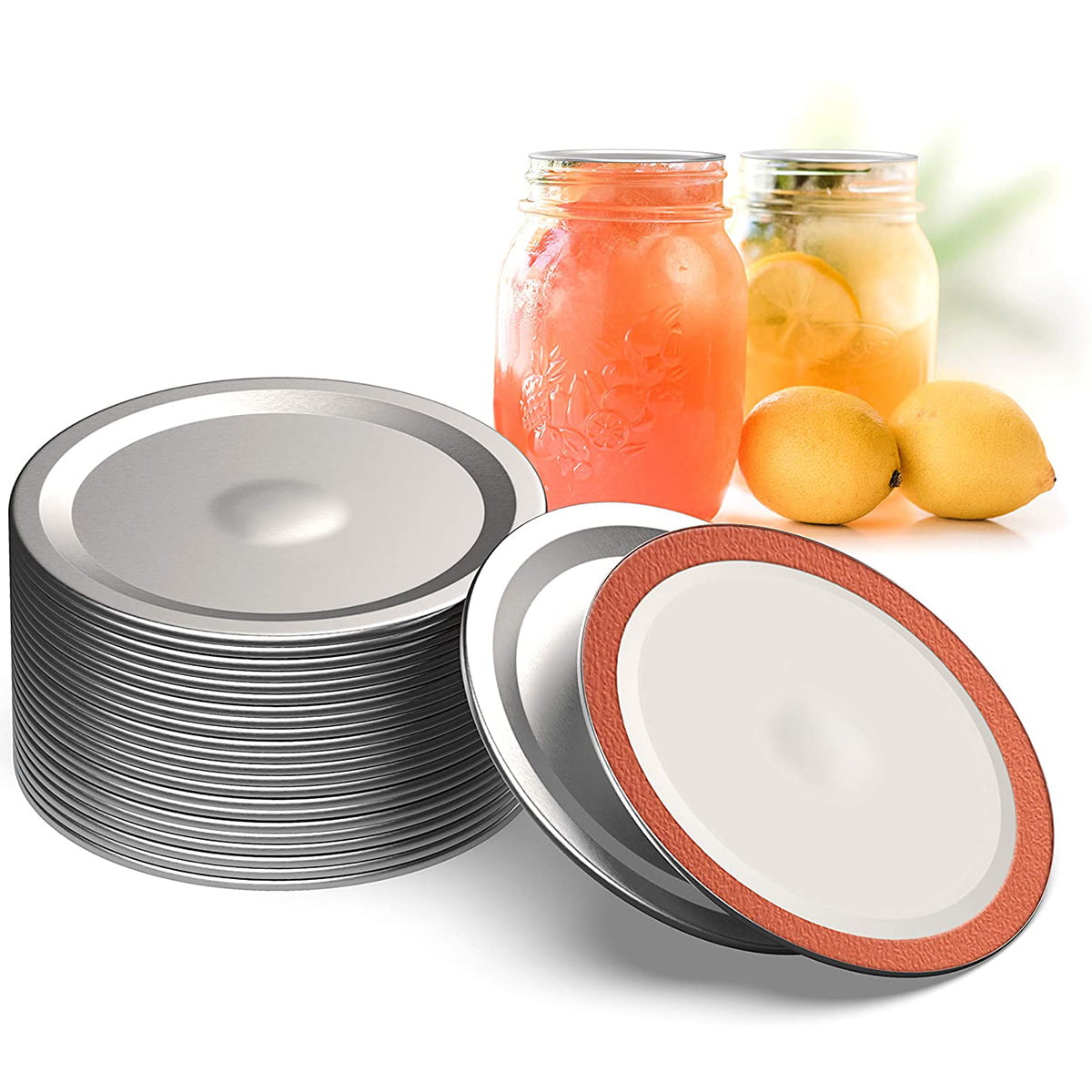 Kitchen & Dining Regular Mouth Canning Lids Bottles Lid Jar Caps Mason Jar Lid<<