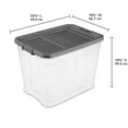 thumbnail image 3 of Sterilite 108 Qt Clear Stacker Storage Container w/ Latching Lid, 16 Pack, 3 of 8
