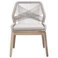 thumbnail image 2 of Pemberly Row 19" Rope Weave Outdoor Dining Chair in Gray (Set of 2), 2 of 8