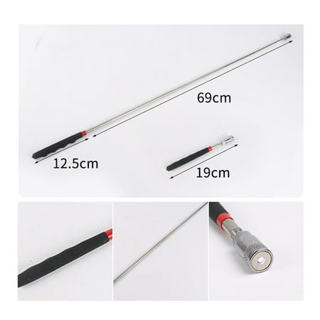 

Magnetic Telescoping Pickup Tool Flexible Long Distance Spring Magnet Gripper