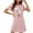 Pink, variant on Women's Oversized Nightgown, Short-Sleeve Floral Printed Sleepshirt, T-Shirt Loungewear Nightdress Ladies Comfy Pajama Dress Blue M