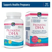 Nordic Naturals Prenatal DHA Softgels, Unflavored, 830 mg, Non-GMO, 90 Ct
