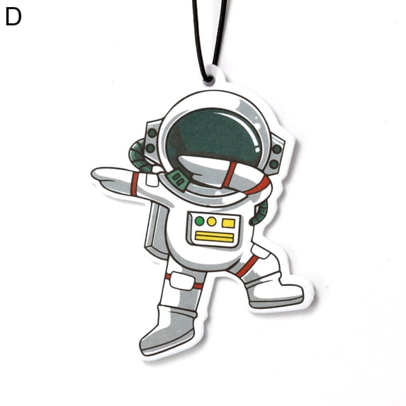 Visland 2Pcs Car Pendant Cute Astronaut Creative Car Rearview Mirror Hanging Perfume Pieces for Vehicle