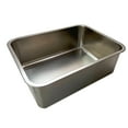 thumbnail image 4 of KUNWU SUS304 Stainless Steel Food Grade 6" Deep Extra Large Cat Litter Box Corrosion Resistant Durable Pan 23.5" x 15.5" x 6", 4 of 9