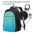 thumbnail image 2 of Defioc Teal Turquoise for Travel Backpack for Women,15.6 inch Laptop Backpack Carry On Backpack Personal Item Travel Bag Daypack for School Weekender Business Trip, 2 of 7