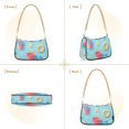 thumbnail image 7 of FORMRS Womens Shoulder Bag with Chain Strap Clutch Purse Cute Tote Handbag, Pink Beach Toys Pattern, 7 of 7