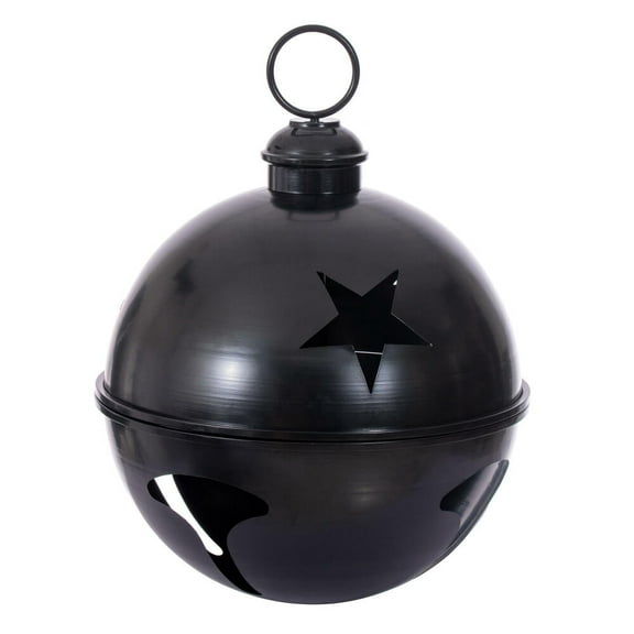 20" Black Iron Bell Ornament