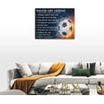 thumbnail image 2 of Soccer Wall Art Soccer Life Lessons Canvas Painting Prints Soccer Sport Inspirational Quotes Pictures Wall Decor Soccer Gifts for Boy Modern Artwork Home Decor for Boy''s Room Bedroom Office 16"x12", 2 of 6