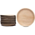 thumbnail image 1 of Compostable, Biodegradable, Disposable Palm Leaf Plates Sturdy, Microwave & Oven Safe (20, 8 inch Round Plates), 1 of 6