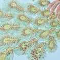 thumbnail image 2 of Blossom Peacock Applique Clothing Embroidery Patch Sticker Iron Sew Cloth DIY Office Desk, 2 of 3