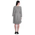 thumbnail image 4 of Moomaya Designer Printed Short Flared Dress Full Sleeve Velvet Tunic Dresses For Women, 4 of 6
