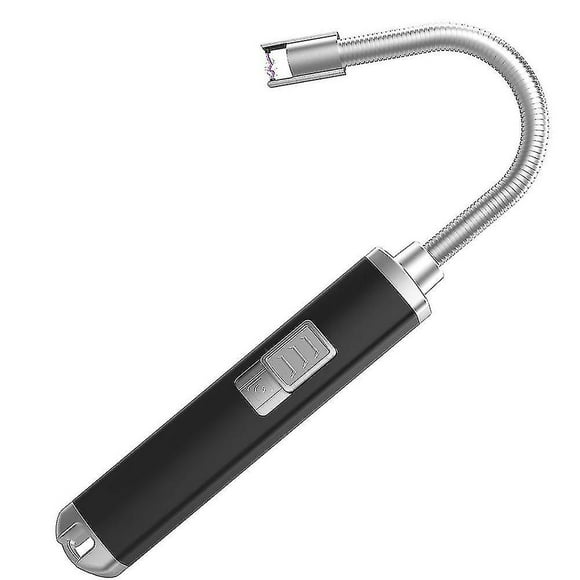 Encendedor de velas, encendedor largo de plasma USB recargable a prueba de viento