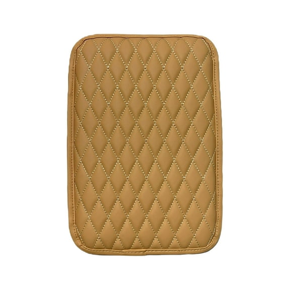 DAMAI Car Center Console Cover, Leather Car Armrest Cushion with 2 Storage Pockets,Universal Waterproof Cushion Pad,Auto Interior Arm Rest Seat Box Pad Accessories, Universal for SUV, Sedan, Truck