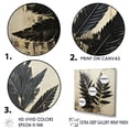 thumbnail image 3 of Designart "Spruce Leaves In Shadowed Black I" Leaves Floater Framed Canvas Prints, 3 of 5