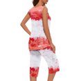 thumbnail image 3 of Women Lounge Set Soft Sleeveless Pajama Set for Women Floral Pajamas for Women Set 2 Piece Outfits for Women Dressy, 3 of 5