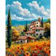 thumbnail image 2 of Kit Punto Cruz Con Casa Hilo Algodón Ecológico Bordado 11CT 45x55cm, 2 of 8