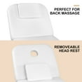 thumbnail image 4 of Artist Hand Electrical Facial Bed Removable Massage Table Beauty Bed Tattoo Chair with 2 Motors, Adjustments, Hand&Foot-Operated (White), 4 of 10