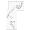Genuine OE Acura Center Seat Belt - 04826-TL2-A01ZC