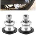 thumbnail image 3 of 2pcs 8mm Motorcycle CNC Rear Stand Swing Arm Spool Sliders Stand Swingarm Bobbins (Silver), 3 of 3