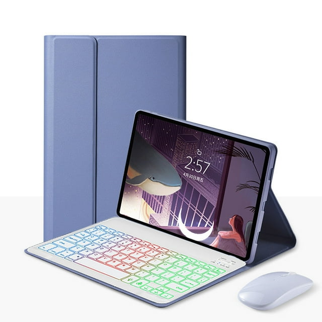 Case For Honor Pad X8 Case 10.1 inch 2022 Keyboard Cover Tablet Shell for Funda Honor Pad X8 Cover Russian Spanish Teclado Funda lavender key caseM Spanish
