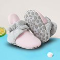thumbnail image 3 of Otqutp Closed Toe Footwear for Toddler Baby Soft Soled Shoes Socks Solid Color Patchwork Knitted Plush Baby Socks 0 To 12 Months, 3 of 3