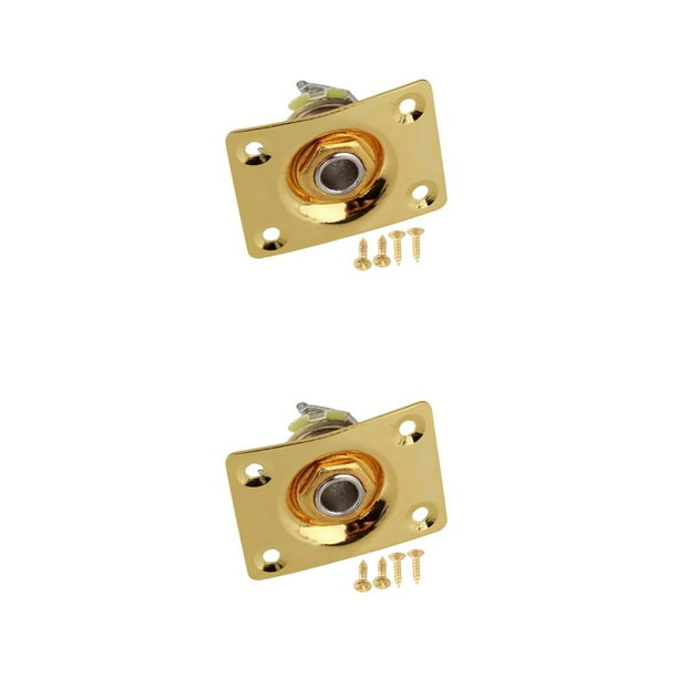 Soidarity Panel de toma de Audio para guitarra eléctrica Gibson TL, 1/4 , 6,35mm, montaje de conector de Audio cuadrado Type6 NO6 Soidarity CBP097355