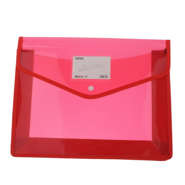 Carpeta de de Archivo de Plástico A4 Carpeta de Archivo de Polietileno Expandible - Rojo, talla inconfundible BLESIY Carpeta de documentos A4