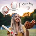thumbnail image 2 of 24 pelotas de béisbol antiestrés de 2,5 pulgadas, mini pelota de béisbol de espuma exprimible, pelota deportiva relajante para fiestas temáticas, decoración, alivio de la ansiedad, 2 of 5