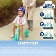 Bluey Unisex Non-Electric 3-in-1 Push Tricycle