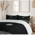 thumbnail image 6 of Ambesonne Earth Duvet Cover Set, Planet Earth from Moon, 2-Calking, Black Grey Blue, 6 of 7