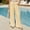 Yellow plus size wide leg palazzo pants a1, variant on Cagogo Women Plus Size Striped Wide Leg Palazzo Pants Elastic Waist with Pockets Casual Beach Vacation Long Trousers Lounge Summer Trousers, Blue 3XL