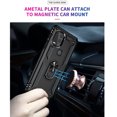 thumbnail image 3 of TJS Phone Case for Motorola Moto G Stylus 5G 2021 (Not Fit Moto G Stylus 2021), with [Tempered Glass Screen Protector] Resistant Metal Ring Magnetic Support Kickstand Protector Cover (Purple), 3 of 8
