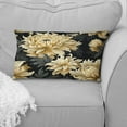 thumbnail image 4 of Designart "Opulent Navy Gold Damask VI" Damask Printed Throw Pillow, 4 of 5