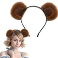 thumbnail image 3 of Uxgjfwu Soft Movable Cute Bear Ear Headband, Fuzzy Funny Design, Decorative Hair Accessory for Festivals, Parties, Celebrations And Photo Use, 3 of 8