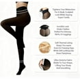 thumbnail image 5 of The Original Magic Fleece Lined Leggings - Compression Band & One Seam Option, Women Shaping Snatch Waist Stay Warm, 5 of 7