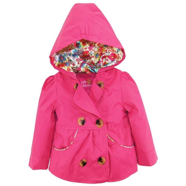 Newborn Girls Emma Spring Jacket Double Ted Fl Lining Trench Coat Com Newborn Girls Emma Spring Jacket Double, Baby Girl Trench Coat 3 6 Months