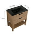 thumbnail image 5 of Holaki 30 Inch Bathroom Vanity Plywood With 2 Drawers, Imitative Oak, 5 of 8