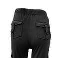 thumbnail image 5 of Petite Yoga Pants for Women High Waist Cargo Style Stretch Bootcut Lounge Workout Pants Black 3XL, 5 of 6
