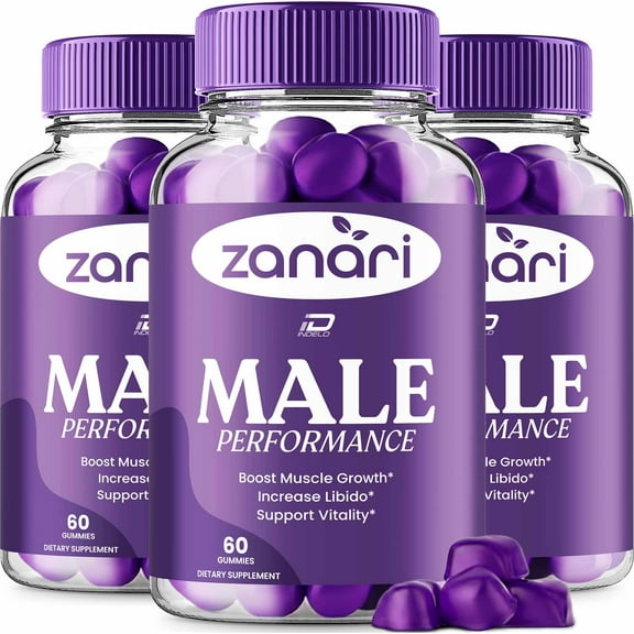 Zanari Gummies for Men – Zanari Male Gummy Natural Blend Reviews, 3 Pack, 180 Gummies