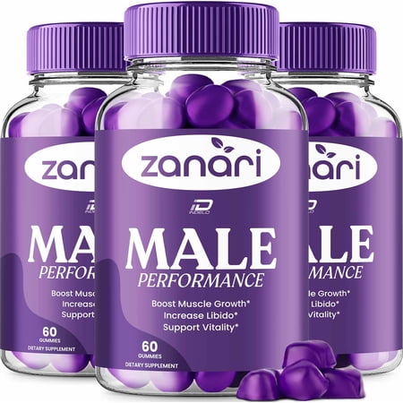 Zanari Gummies for Men – Zanari Male Gummy Natural Blend Reviews, 3 Pack, 180 Gummies