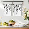 thumbnail image 2 of Grey Eucalyptus Leaves Kitchen Towels Set of 3, Watercolor Weeping Botanical Soft Microfiber Dish Towels, Absorbent Quick-Dry Washable Dishcloths for Kitchen Cleaning, Drying Dishes, 18x28 Inches, 2 of 9