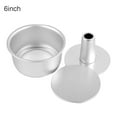 thumbnail image 2 of OUSITAID Baking Mold Movable Bottom Design Easily Demould Aluminum Alloy DIY Removable Bottom Mold for Cake, 2 of 8
