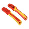 thumbnail image 1 of Cuchillo de herramientas, cuchillo de electricista aislado, cuchillo de electricista de calidad importada, cuchillo pelacables tipo hoz con forma de gancho, 1 of 4