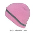 thumbnail image 2 of serony Skull Caps for Men Reflective Liner Solid Color Winter Beanie Warm Multifunction Windproof Coldness Protection Casual Cycling Pink, 2 of 6