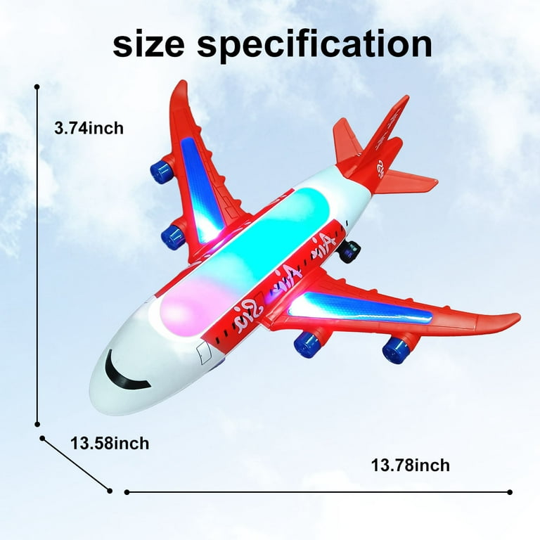 Wupuaait Airplane Gliders Red, Orange, Blue 3 Catapult Airplane Toy with  LED Lights and Launcher Gifts for 4-12 Years Old Kids 