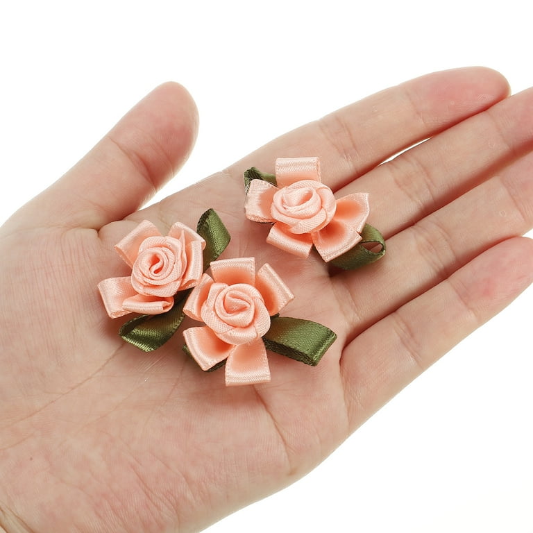 SATIN ROSE BROOCH SMALL CHAMPAGNE SATIN ROSE BROOCH SMALL CHAMPAGNE