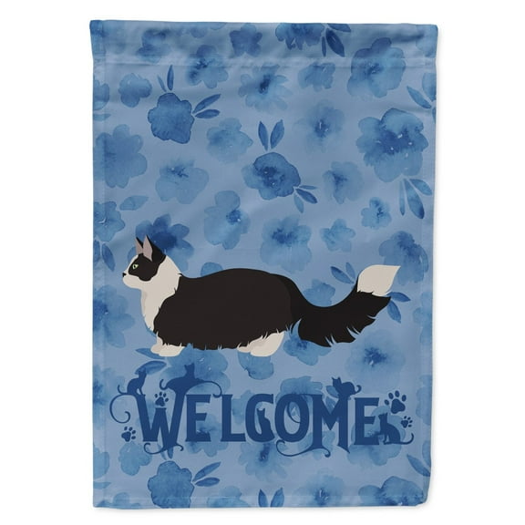 Carolines Treasures CK4926CHF Napoleon 2 Cat Welcome Flag Canvas House Size Large multicolor