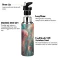 thumbnail image 3 of Yayeee 20oz Insulated Water Bottle Double Wall Stainless Steel with Flip Straw Lid, Psychedelic Forest, 3 of 7